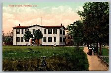 Postcard High School Palatka Florida FL c 1910 Antique picture
