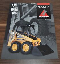 Mustang 920 930 Compact Loader Specifications Brochure Prospekt picture