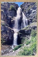 Postcard blank never used Stewart Falls UT 4x6 greeting card picture