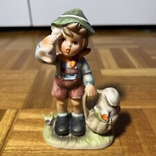 Vintage Erich Stauffer Boy with Backpack Arnart Japan Figurine Numbered / Marked picture