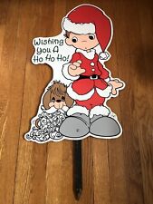 Large Vintage 1997 Precious Moments Christmas Yard Sign picture