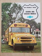 1968 CHEVROLET TRUCKS School Bus Chassis Models Dealer Sales Brochure Vintage picture