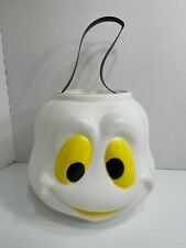 Vintage 1990s - Ghost Head - Trick or Treat Pail With Handle picture