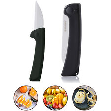 NEW Ceramic Blade Folding Knife Kitchen Tool Vegetable Fruit Peeler Pocket Knife picture
