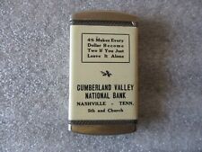 VINTAGE DIME BANK METAL CUMBERLAND VALLEY NATIONAL BANK - BANK HOLDS $2.00 picture