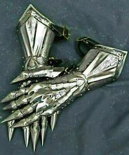 Medieval Knight Gloves Functional Iron Glove Steel Collectible Gauntlet new item picture