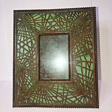 Antique Tiffany Studios New York Bronze Green Favrile Art, Picture Frame #948 picture
