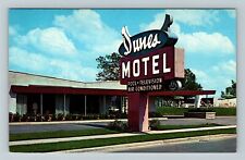 Chicago IL-Illinois, Dunes Motel, Outside Sign View, Vintage Postcard picture