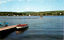 Serene Long Lake in Harrison, Maine. postcard picture