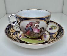 Antique late 18-early 19 Century English Coalport, Porcelain Tea Cup and Saucer picture