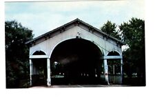 Vintage Shelby County Indiana Vine Street Covered Bridge Unposted Postcard #419b picture