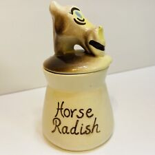 DeForest Pixieware Horse Radish Condiment Jar Rare Vintage 50's  EUC See Photos picture
