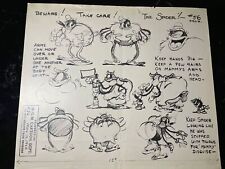 Animation Cel MODEL SHEETS 1929 -1942 FLEISCHER STUDIOS Cartoons Disney Art I12 picture