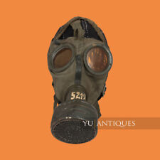 Original Authentic WW2 1938 German Army Wehrmacht Canvas Model W Filter Gas Mask picture