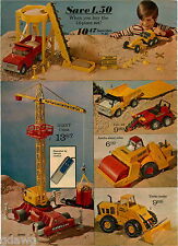 1973 PAPER AD 2 Pg Construction Nylint Structo Gama A9 Crane German Robot Giant picture