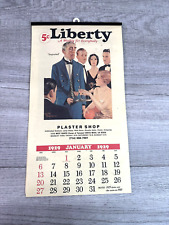 Vintage 1929 Reproduction Liberty Calendar with Beautiful Illustrations & Ads picture