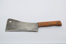 Antique Butcher's Meat Cleaver L & IJ White 1837 Buffalo NY No 9 Wooden Handle picture