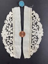 Antique handmade bobbin lace used for a child's cuffs or infants collar. picture