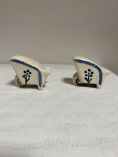 Vintage Shawnee Pottery Wheelbarrow Salt and Pepper Shakers picture