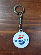 Vintage Drink Pepsi-Cola Advertising Slogan Keyring Keychain, Rare picture