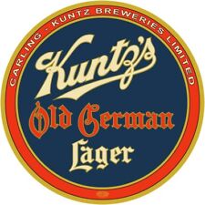 Kuntz's Old German Lager Beer ONT. CANADA NEW Sign 18