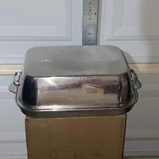 Vintage WEAR-EVER 818 & 918 Two-Piece Roaster Dutch Oven Aluminum Pan & Lid USA picture