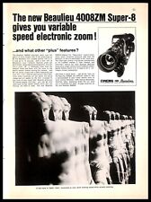 1970 Beaulieu 4008ZM Super-8 Vintage PRINT AD Camera Electronic Zoom picture