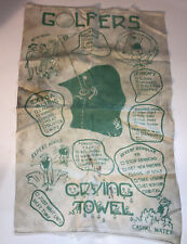 Vintage Crying Towel Golfer’s Crying Towel Novelty picture