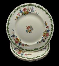 Vintage Grindley England “The Elsa” Ivory Floral - Set of 4 Luncheon Plates 9” picture