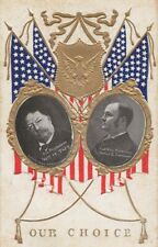 Antique Taft & Sherman 1908 Political Embossed Picture Postcard 