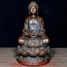 Chinese Antique Pure Copper Rudraksha Buddha Sakyamuni Buddha Statue Statue picture