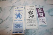 Vintage 1987 WDW Pamphlets Entertainment Programs Epcot & Magic Kingdom picture