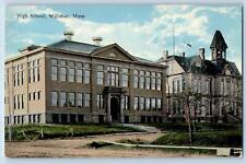 c1910 High School Campus Building Dirt Road Entrance Willmar Minnesota Postcard picture