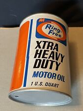 Vintage MacMillian Ring Free XTRA HEAVY DUTY Motor Oil 1 Quart Can. Empty.  picture