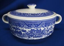 ROYAL CHINA WILLOW WARE HANDLED LIDDED SERVING TUREEN picture