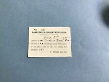 Barnstable Conservative Club 1937  receipt   Barnstable R34947 picture