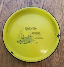 Vintage LITTLE POLLY FLINDERS Enamelware Tin Plate with Poem picture