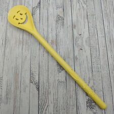 Vintage Kool-Aid Smiley Smile Face Splenda Yellow Plastic Stirring Spoon FLAW picture