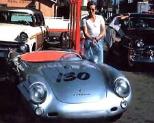 James Dean His Porsche Spider At Gas Station Hours Before Crash 8x10 Photo picture