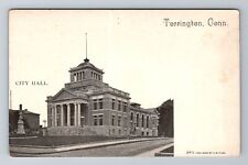 Torrington CT-Connecticut, City Hall, Antique, Vintage Souvenir Postcard picture
