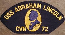 New USS ABRAHAM LINCOLN CVN-72 - Hat Patch Aircraft Carrier Ship US Navy USN #1 picture