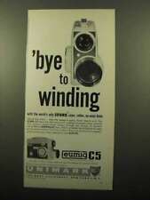 1961 Eumig C5 Movie Camera Ad - Bye to Winding picture