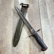 World War II US Military M1 Garand Bayonet UFH Flaming Bomb Symbol and Scabbard picture