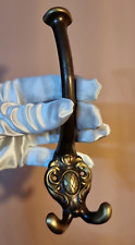 ❤ 3x Victorian Stile Hook Brass Beautiful Hanger Vintage Furniture Retro Lot, 7