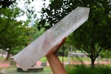 13.2LB Natural Clear Quartz Obelisk Crystal Point Tower Healing Wand picture