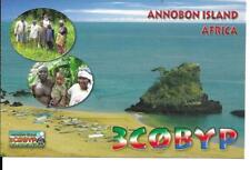 QSL 2014  Annobon  Island  radio card    picture