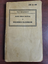 Book - War Dept Basic Field Manual Soldier's Handbook Earl W Ray ** WWII  #2688 picture