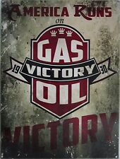 Victory Gas & Oil Vntage Metal Sign picture