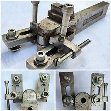 Vintage Lathe Knurling Tool Steel Machinist Jewelers Gunsmith Hand Vice Parallel picture