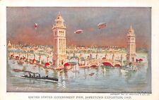 Jamestown Exposition VIRGINA 1907 U. S. Government Pier Postcard picture